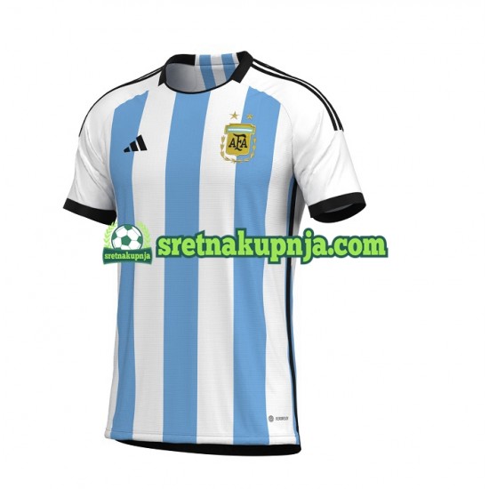 Muškarci Domaći Home Dresova Argentina World Cup 2022 Kratkih Rukava