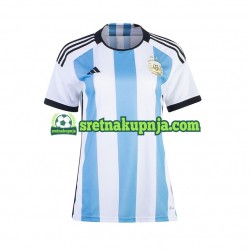 Žene Domaći Home Dresova Argentina World Cup 2022 Kratkih Rukava