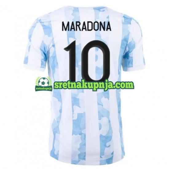 Muškarci Domaći Home Dresova Argentina Maradona 10 2021 Kratkih Rukava