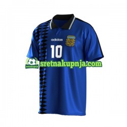 Muškarci Gostujući Away Dresova Argentina Maradona 10 Retro 1994 Kratkih Rukava