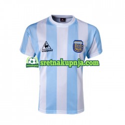 Muškarci Domaći Home Dresova Argentina Retro 1986 Kratkih Rukava