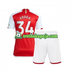 Dječja Domaći Home Dresova Arsenal Xhaka 34 2023-2024 Kratkih Rukava