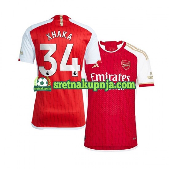 Muškarci Domaći Home Dresova Arsenal Xhaka 34 2023-2024 Kratkih Rukava