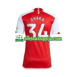 Muškarci Domaći Home Dresova Arsenal Xhaka 34 2023-2024 Kratkih Rukava