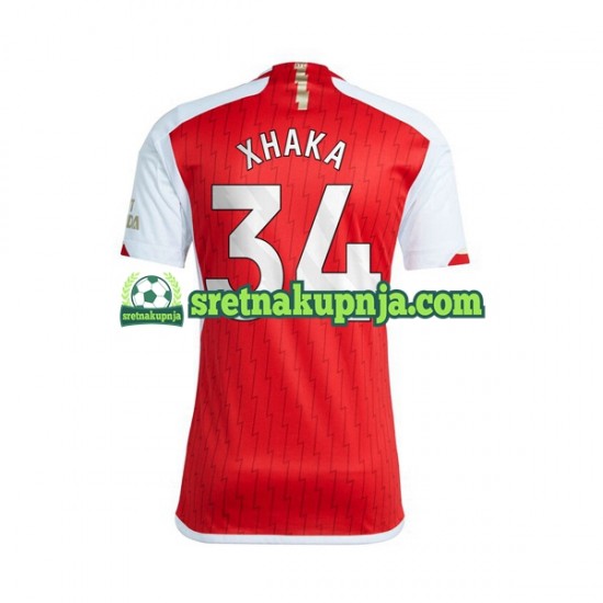 Muškarci Domaći Home Dresova Arsenal Xhaka 34 2023-2024 Kratkih Rukava