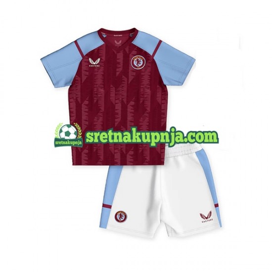 Dječja Domaći Home Dresova Aston Villa 2023-2024 Kratkih Rukava