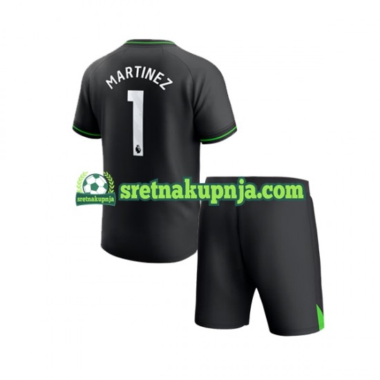 Dječja Domaći Home Golmanski Dresova Aston Villa Emiliano Martinez 1 2023-2024 Kratkih Rukava
