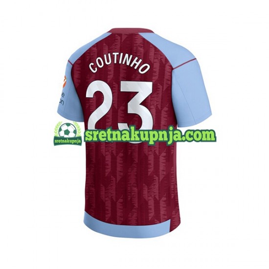 Muškarci Domaći Home Dresova Aston Villa Philippe Coutinho 23 2023-2024 Kratkih Rukava