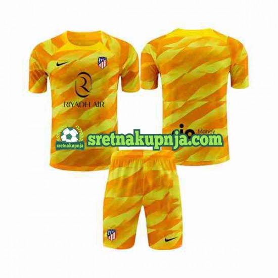 Dječja Golmanski Dresova Atlético Madrid 2023-2024 naranča Kratkih Rukava