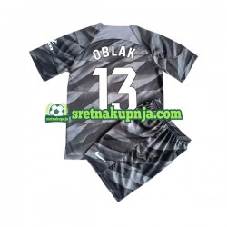 Dječja Domaći Home Golmanski Dresova Atlético Madrid Jan Oblak 13 2023-2024 Kratkih Rukava