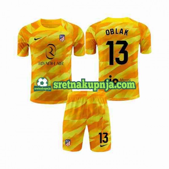 Dječja Golmanski Dresova Atlético Madrid Jan Oblak 13 2023-2024 naranča Kratkih Rukava
