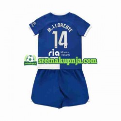 Dječja Gostujući Away Dresova Atlético Madrid Marcos Llorente 14 2023-2024 Kratkih Rukava