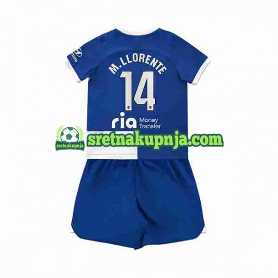 Dječja Gostujući Away Dresova Atlético Madrid Marcos Llorente 14 2023-2024 Kratkih Rukava