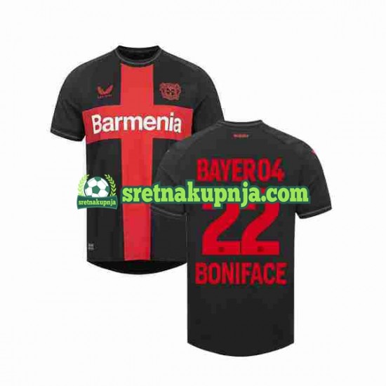 Muškarci Domaći Home Dresova Bayer 04 Leverkusen Victor Boniface 22 2023-2024 Kratkih Rukava