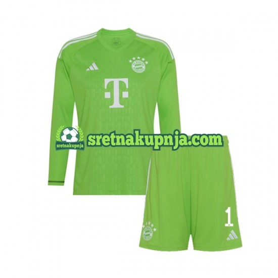 Dječja Gostujući Away Golmanski Dresova FC Bayern München Manuel Neuer 1 2023-2024 Dugim Rukavima