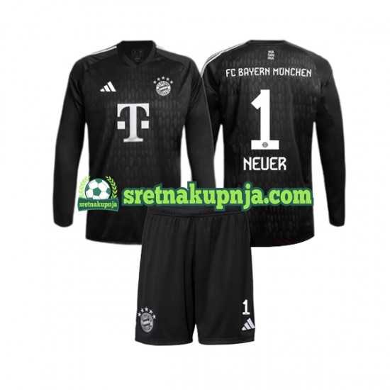 Dječja Domaći Home Golmanski Dresova FC Bayern München Manuel Neuer 1 2023-2024 Dugim Rukavima