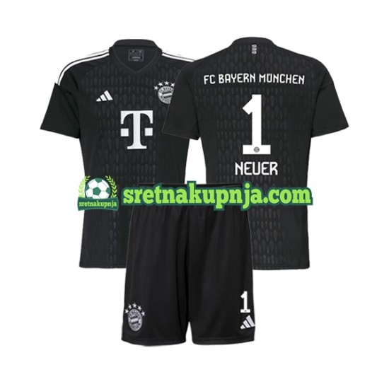 Dječja Domaći Home Golmanski Dresova FC Bayern München Manuel Neuer 1 2023-2024 Kratkih Rukava