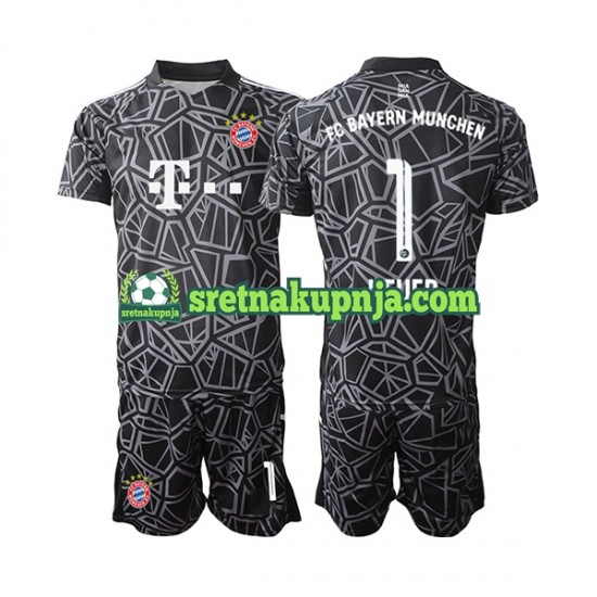 Dječja Domaći Home Golmanski Dresova FC Bayern München Manuel Neuer 1 2022-2023 Kratkih Rukava