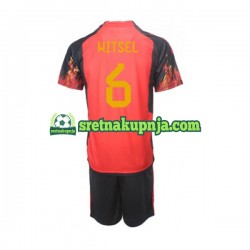 Dječja Domaći Home Dresova Belgija Axel Witsel 6 World Cup 2022 Kratkih Rukava