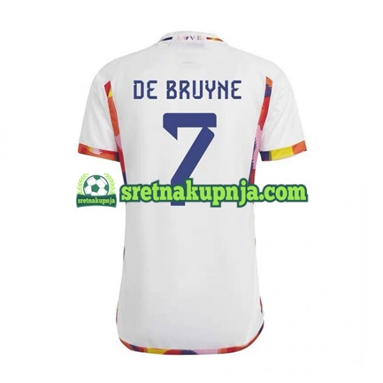 Muškarci Gostujući Away Dresova Belgija De Bruyne 7 World Cup 2022 Kratkih Rukava