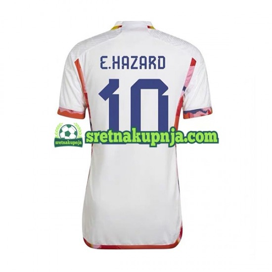 Muškarci Gostujući Away Dresova Belgija Eden Hazard 10 World Cup 2022 Kratkih Rukava