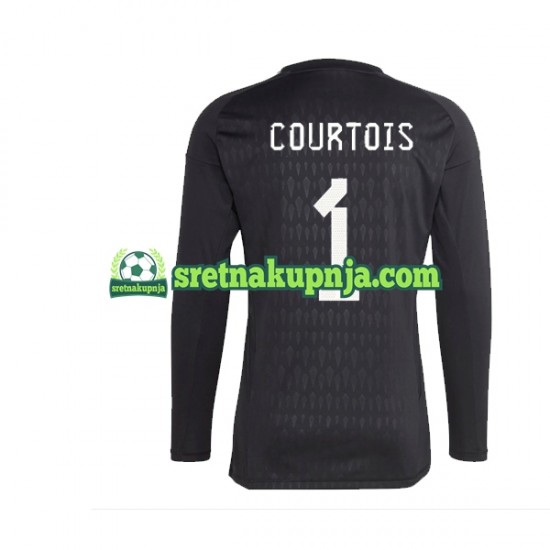 Muškarci Gostujući Away Golmanski Dresova Belgija Courtois 1 2022 Dugim Rukavima