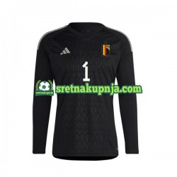 Muškarci Gostujući Away Golmanski Dresova Belgija Courtois 1 2022 Dugim Rukavima