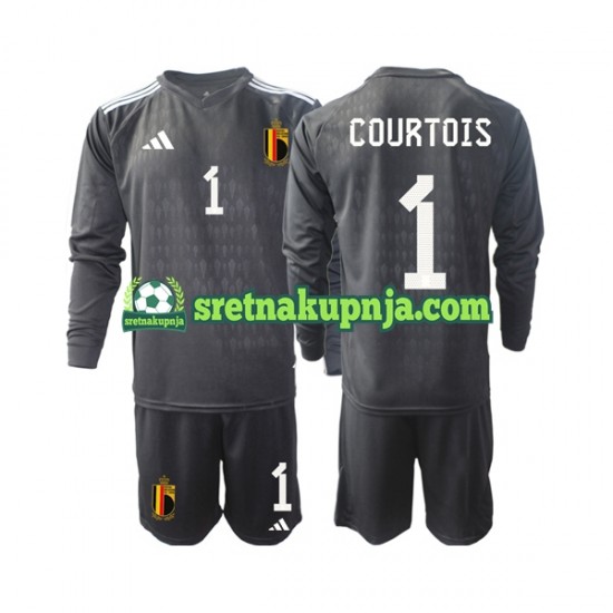 Dječja Gostujući Away Golmanski Dresova Belgija Courtois 1 2022 Dugim Rukavima