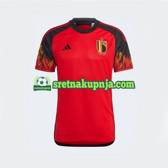 Muškarci Domaći Home Dresova Belgija World Cup 2022 Kratkih Rukava