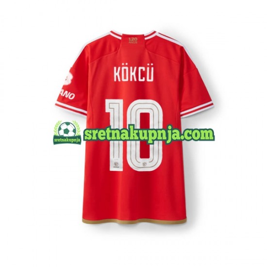 Muškarci Domaći Home Dresova Benfica Orkun Kokcu 10 2023-2024 Kratkih Rukava