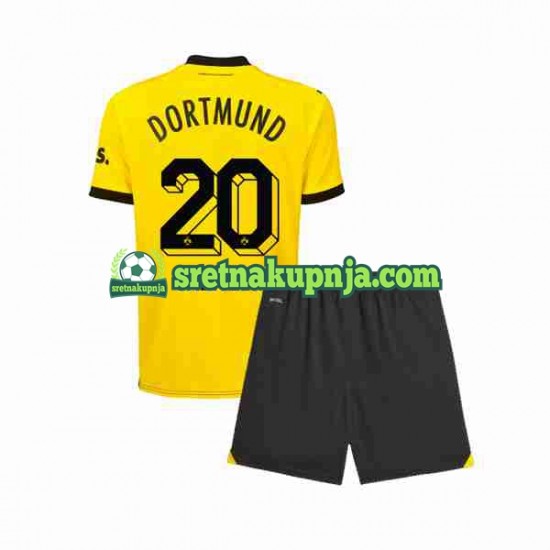 Dječja Domaći Home Dresova Borussia Dortmund Marcel Sabitzer 20 2023-2024 Kratkih Rukava
