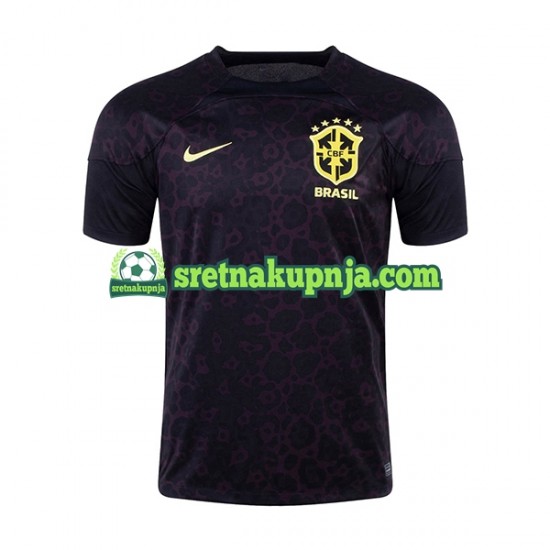 Muškarci Domaći Home Golmanski Dresova Brazil World Cup 2022 Kratkih Rukava
