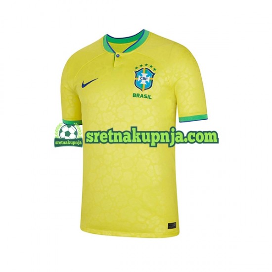 Muškarci Domaći Home Dresova Brazil World Cup 2022 Kratkih Rukava