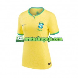 Žene Domaći Home Dresova Brazil World Cup 2022 Kratkih Rukava