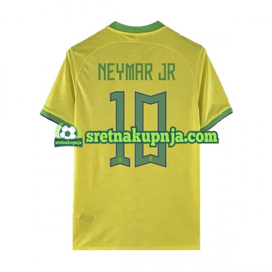 Muškarci Domaći Home Dresova Brazil Neymar JR 10 World Cup 2022 Kratkih Rukava