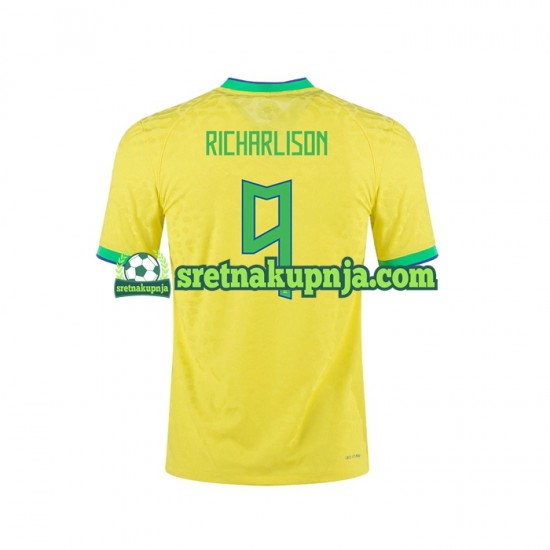 Muškarci Domaći Home Dresova Brazil RICHARLISON 9 2022 Kratkih Rukava