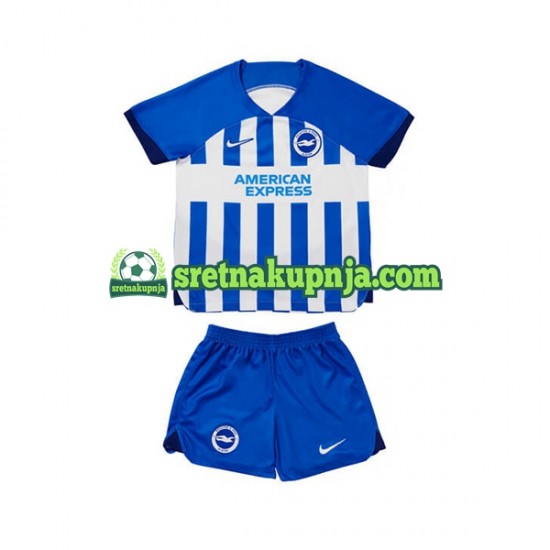 Dječja Domaći Home Dresova Brighton Hove Albion 2023-2024 Kratkih Rukava