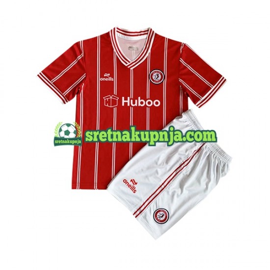 Dječja Domaći Home Dresova Bristol City 2023-2024 Kratkih Rukava