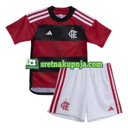 Dječja Domaći Home Dresova CR Flamengo 2023-2024 Kratkih Rukava