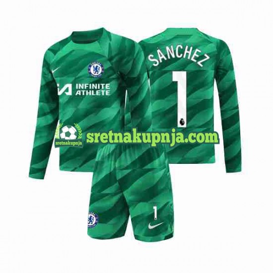 Dječja Treći Golmanski Dresova Chelsea Robert Sanchez 1 2023-2024 Dugim Rukavima