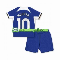 Dječja Domaći Home Dresova Chelsea Mykhaylo Mudryk 10 2023-2024 Kratkih Rukava