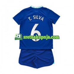Dječja Domaći Home Dresova Chelsea T. Silva 6 2022-2023 Kratkih Rukava
