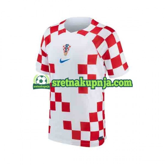 Muškarci Domaći Home Dresova Hrvatska World Cup 2022 Kratkih Rukava