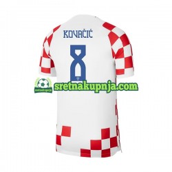 Muškarci Domaći Home Dresova Hrvatska Kovacic 8 World Cup 2022 Kratkih Rukava