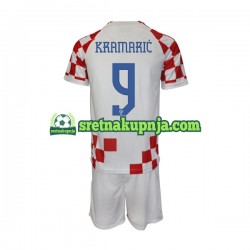 Dječja Domaći Home Dresova Hrvatska Kramaric 9 World Cup 2022 Kratkih Rukava