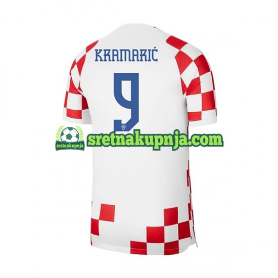 Muškarci Domaći Home Dresova Hrvatska Kramaric 9 World Cup 2022 Kratkih Rukava