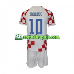 Dječja Domaći Home Dresova Hrvatska Modric 10 World Cup 2022 Kratkih Rukava