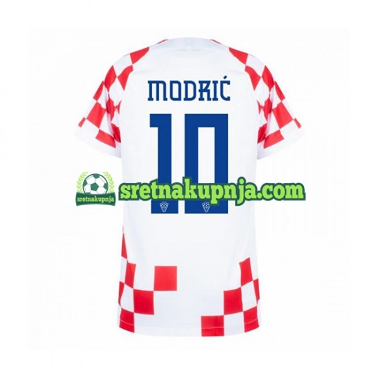 Muškarci Domaći Home Dresova Hrvatska Modric 10 World Cup 2022 Kratkih Rukava