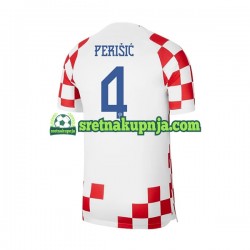 Muškarci Domaći Home Dresova Hrvatska Perisic 4 World Cup 2022 Kratkih Rukava