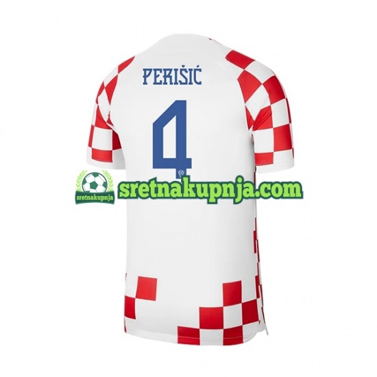 Muškarci Domaći Home Dresova Hrvatska Perisic 4 World Cup 2022 Kratkih Rukava